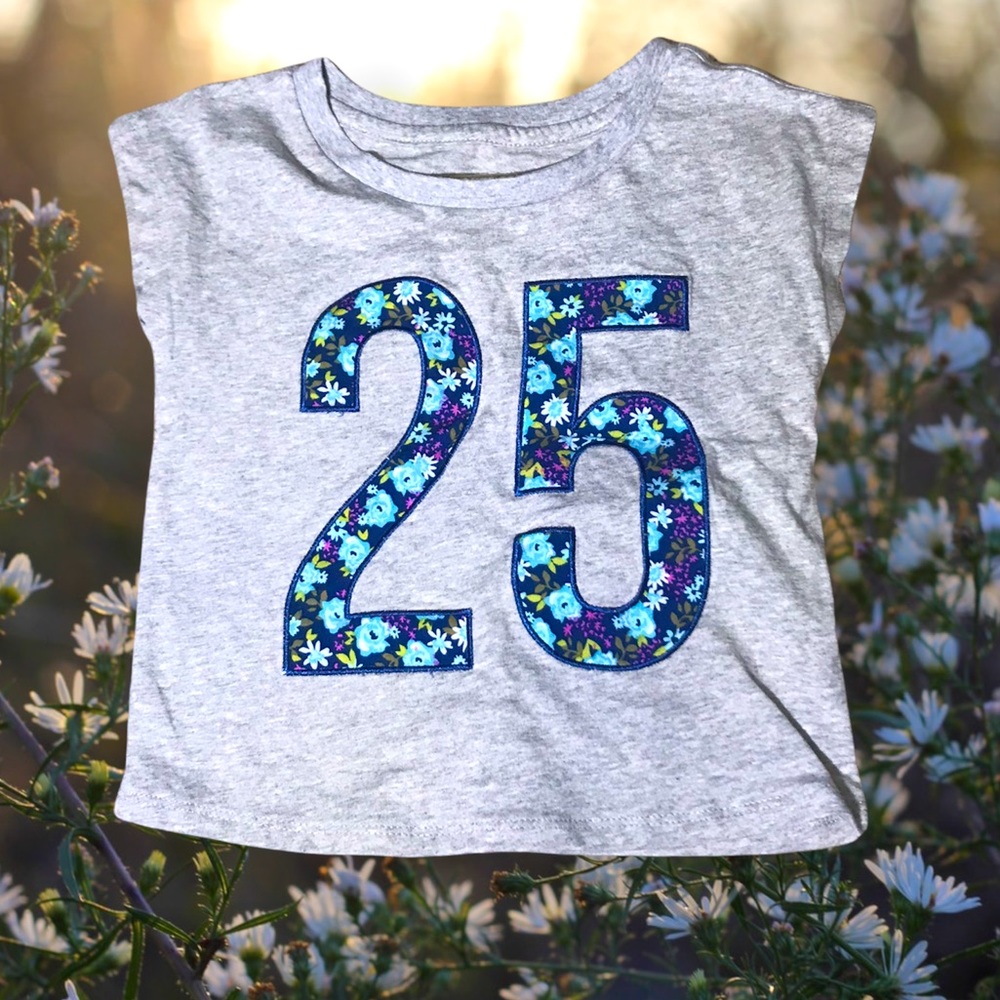 Route 66 floral number Grey shirt